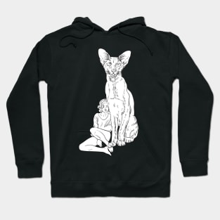 Girl and Cat 2 Hoodie